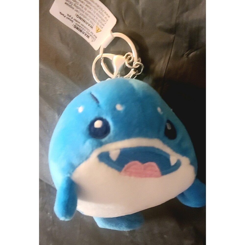 Blue Baby Shark Plush Keychain